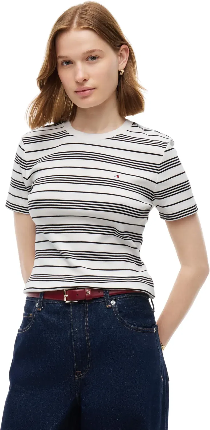 Tommy Hilfiger Slim Cody maglietta righe ecru XL