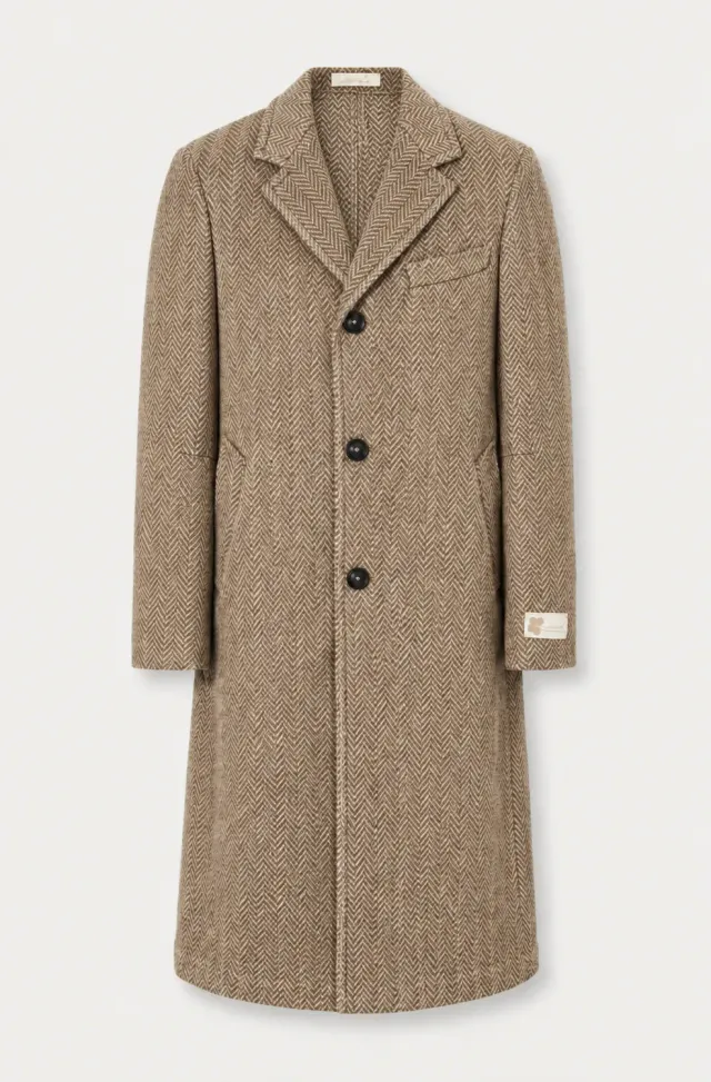 Massimo Alba MERCURY cappotto uomo mimetico lana