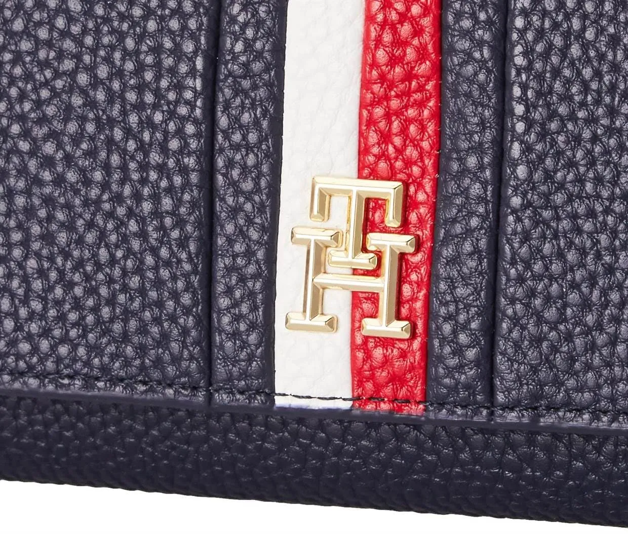 Tommy Hilfiger TH Emblem Large Flap portafoglio donna pelle