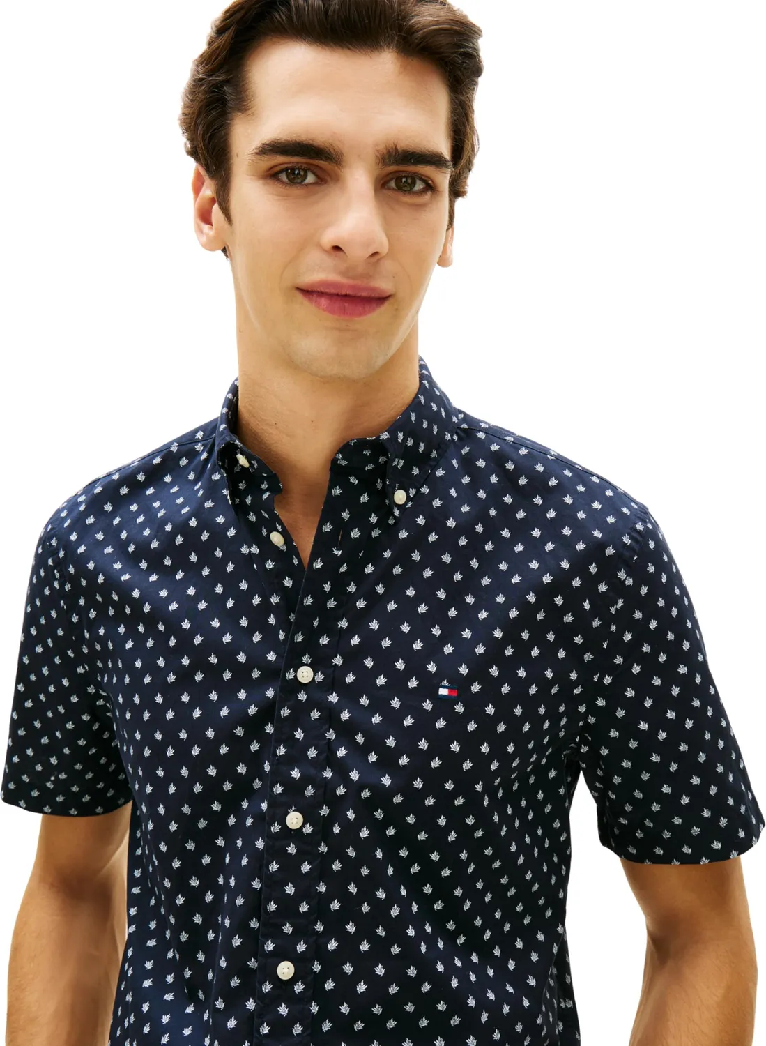 Tommy Hilfiger Flex MW0MW43140 camicia uomo L blu