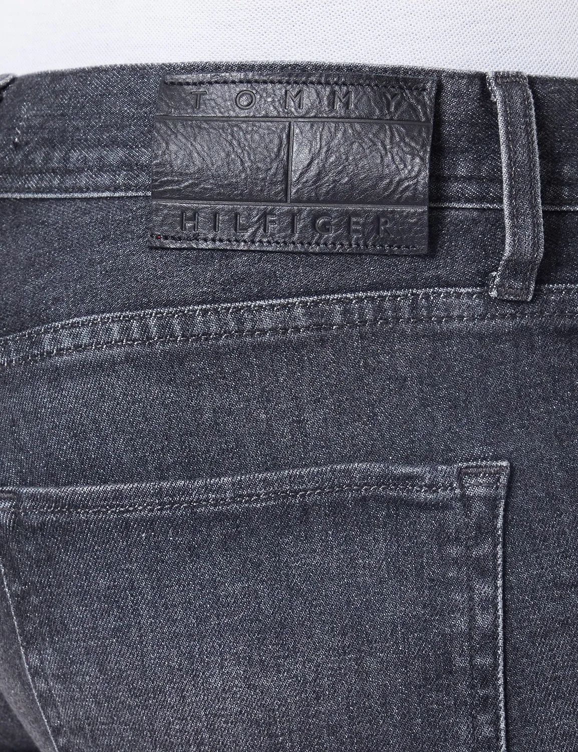 Tommy Hilfiger Milo Denton jeans uomo dritto nero