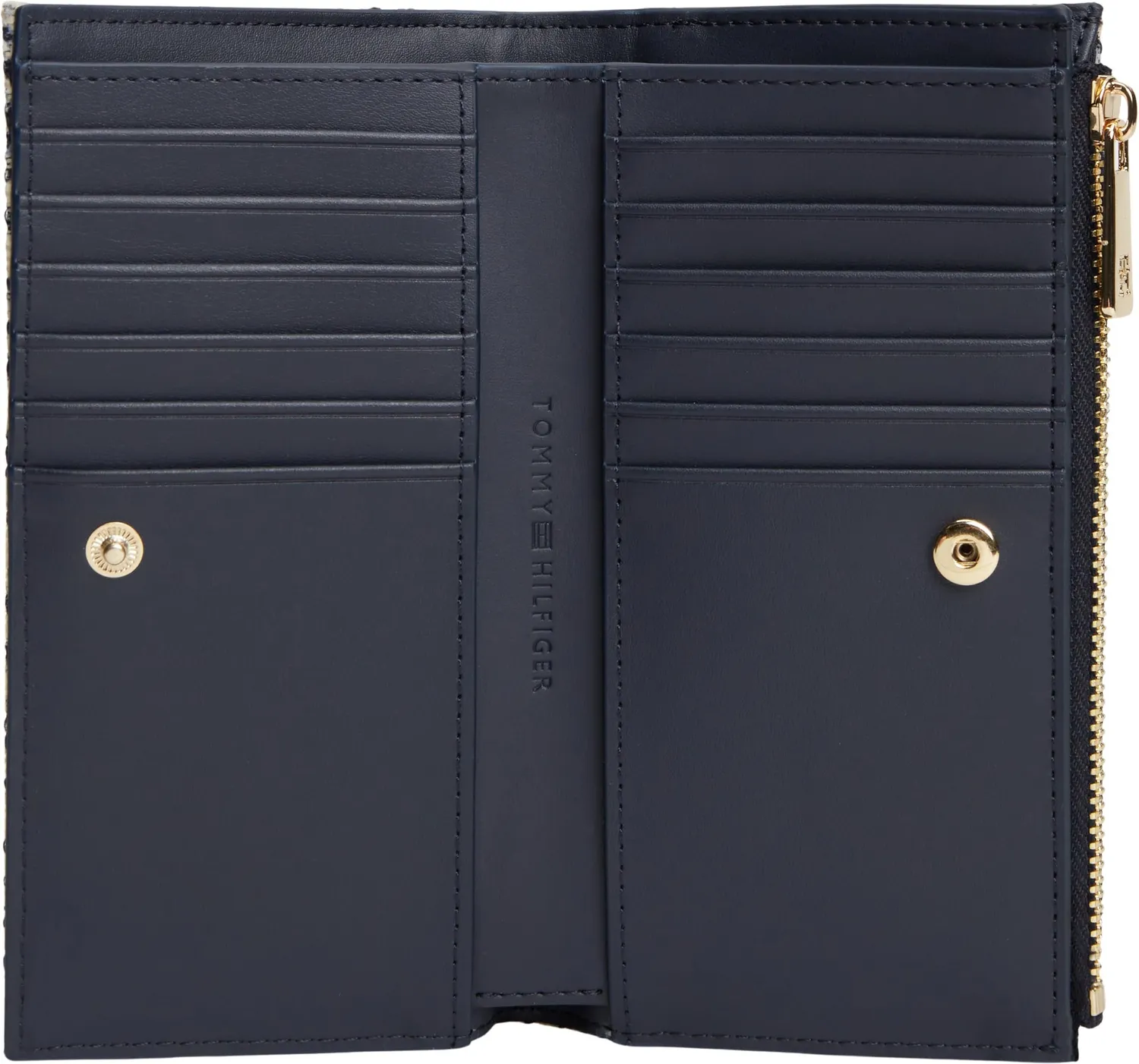 Tommy Hilfiger TH Icon AW0AW19003 Portafoglio Donna Blu Jacquard