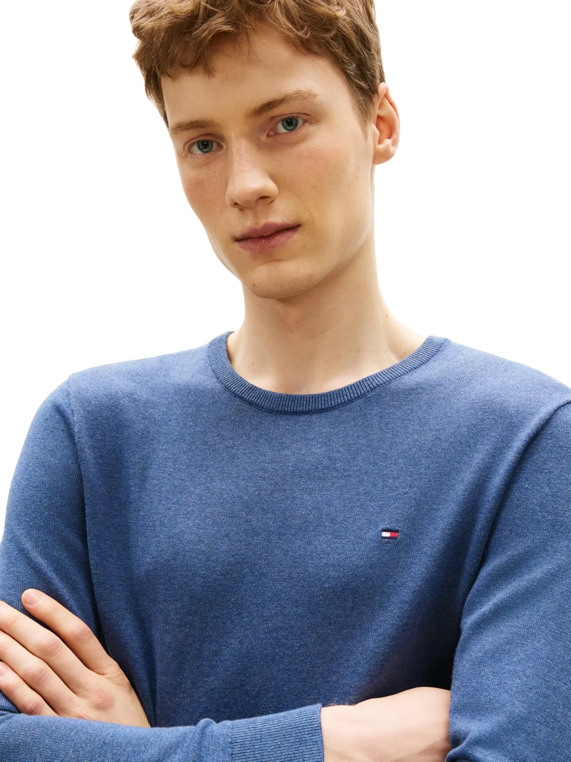 Tommy Hilfiger Essential Cotton maglione blu XL in cotone