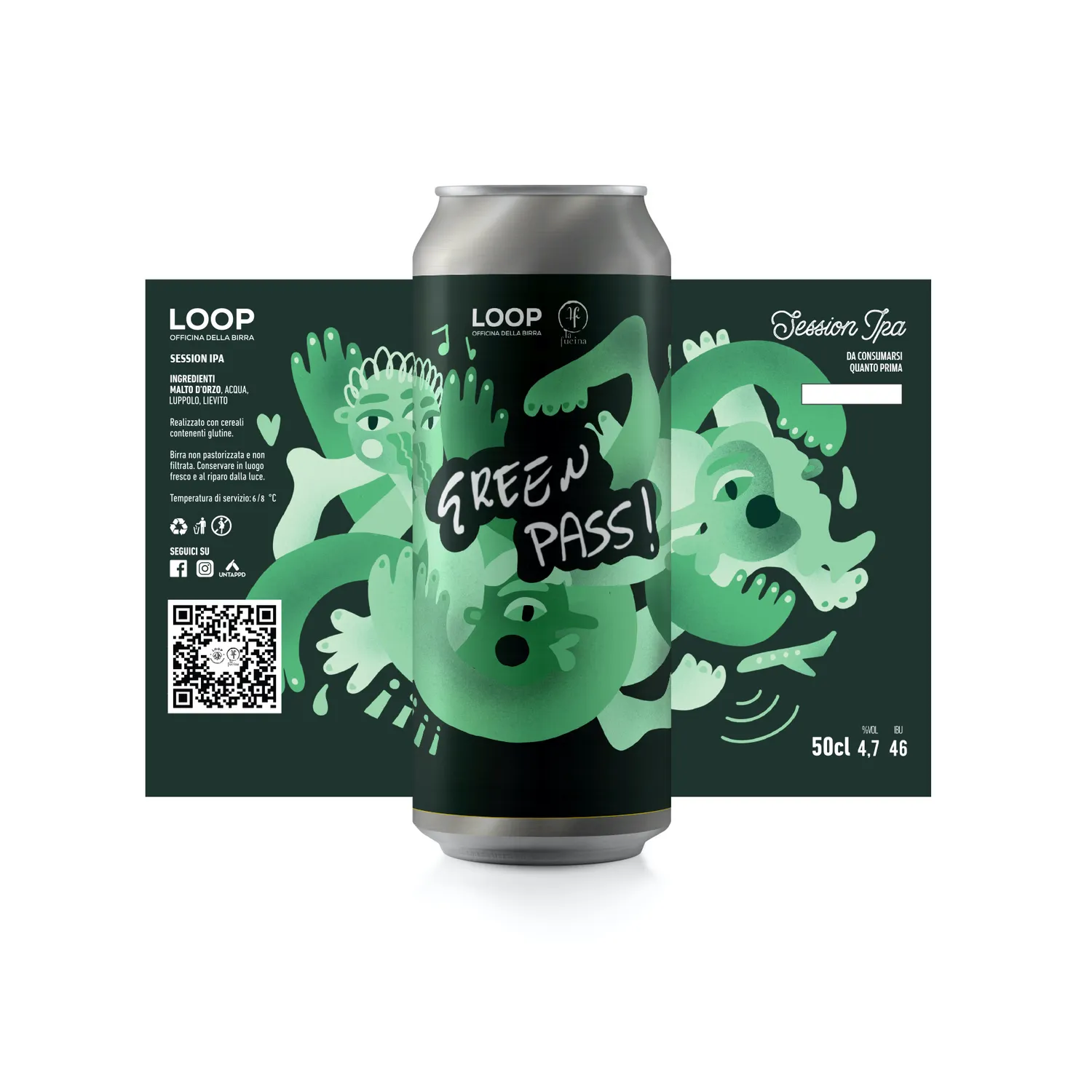 Loop Green Pass Session IPA Birra 4,7% agrumata