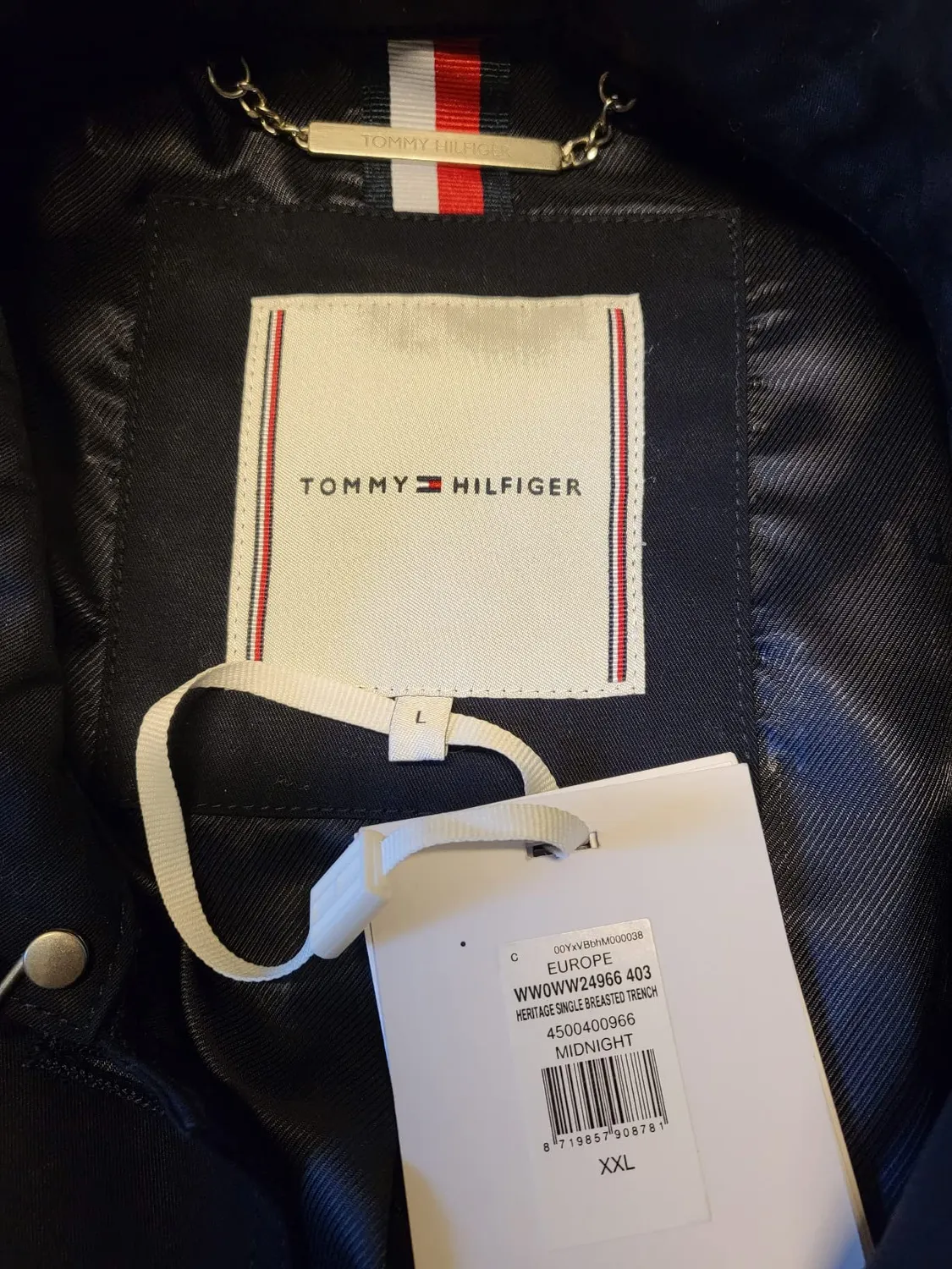 Tommy Hilfiger Heritage Trench Donna Single Breasted Beige
