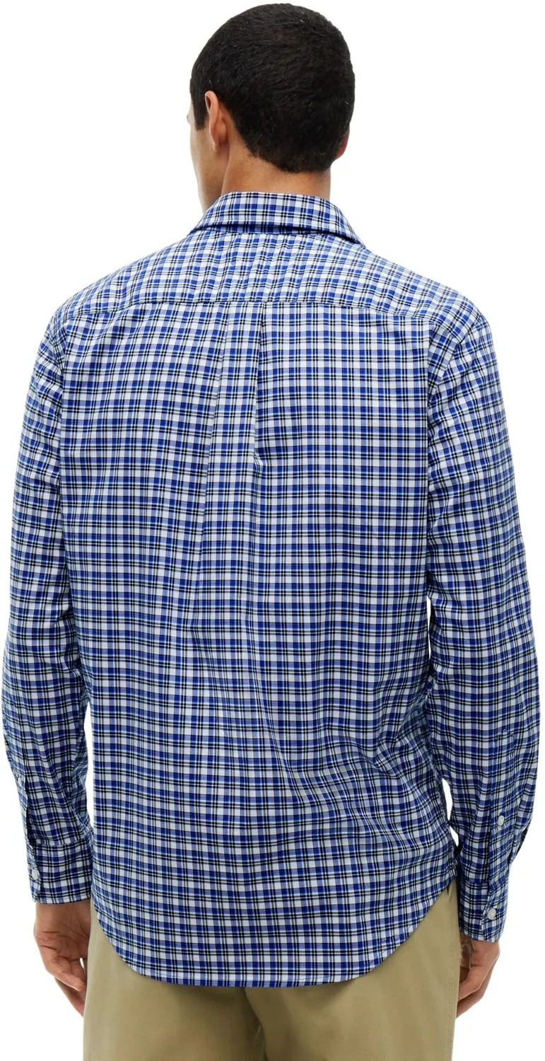 Tommy Hilfiger Flex Poplin Tartan MW0MW44595 camicia L quadri blu