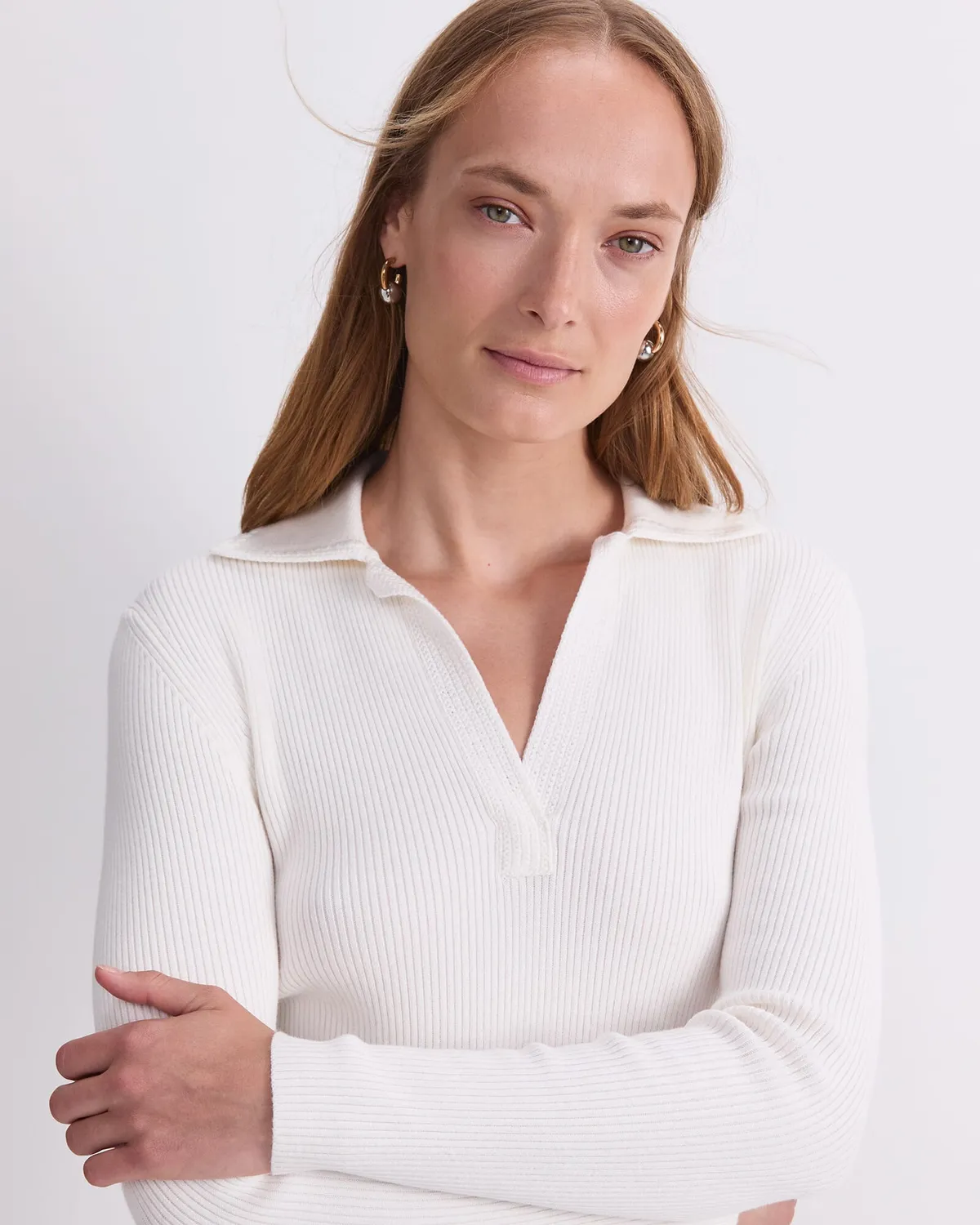 Sportscraft Crafted Collar polo lana coste donna