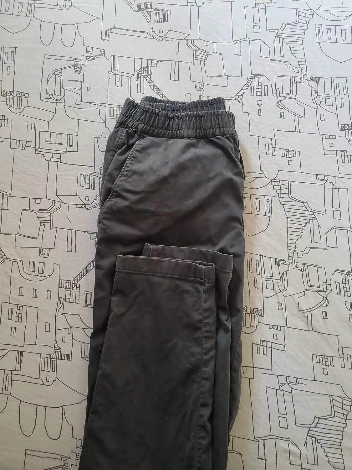 Tommy Hilfiger Chelsea Satin pantaloni uomo elastico