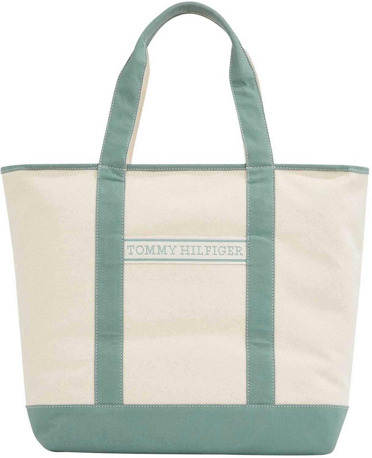 Tommy Hilfiger Summer Canvas tote donna kaki tela