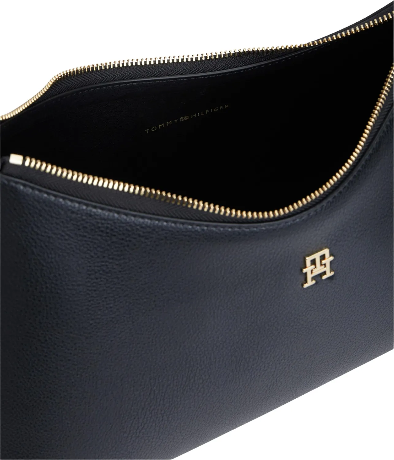 Tommy Hilfiger Icon Borsa a Spalla Donna Nera Monete