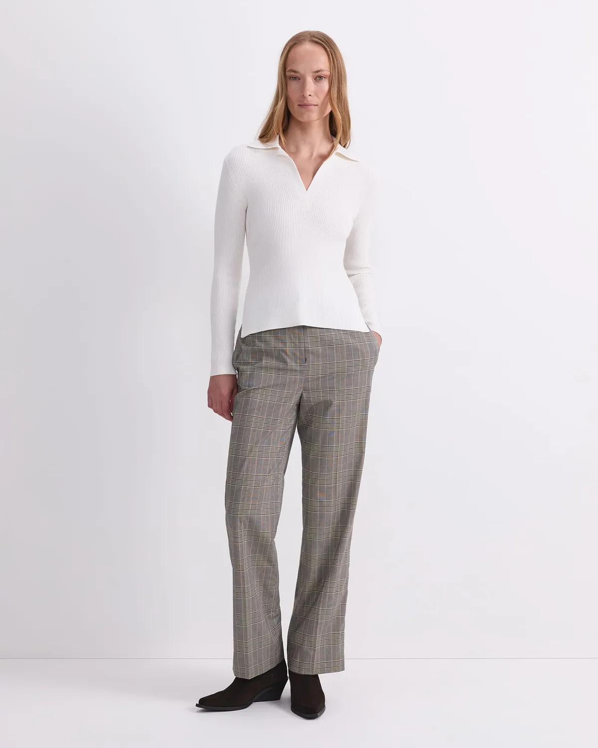 Sportscraft Crafted Collar polo lana coste donna