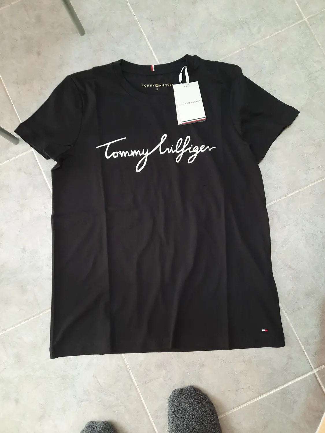 Tommy T-shirt donna nero Masters Black grafica cotone
