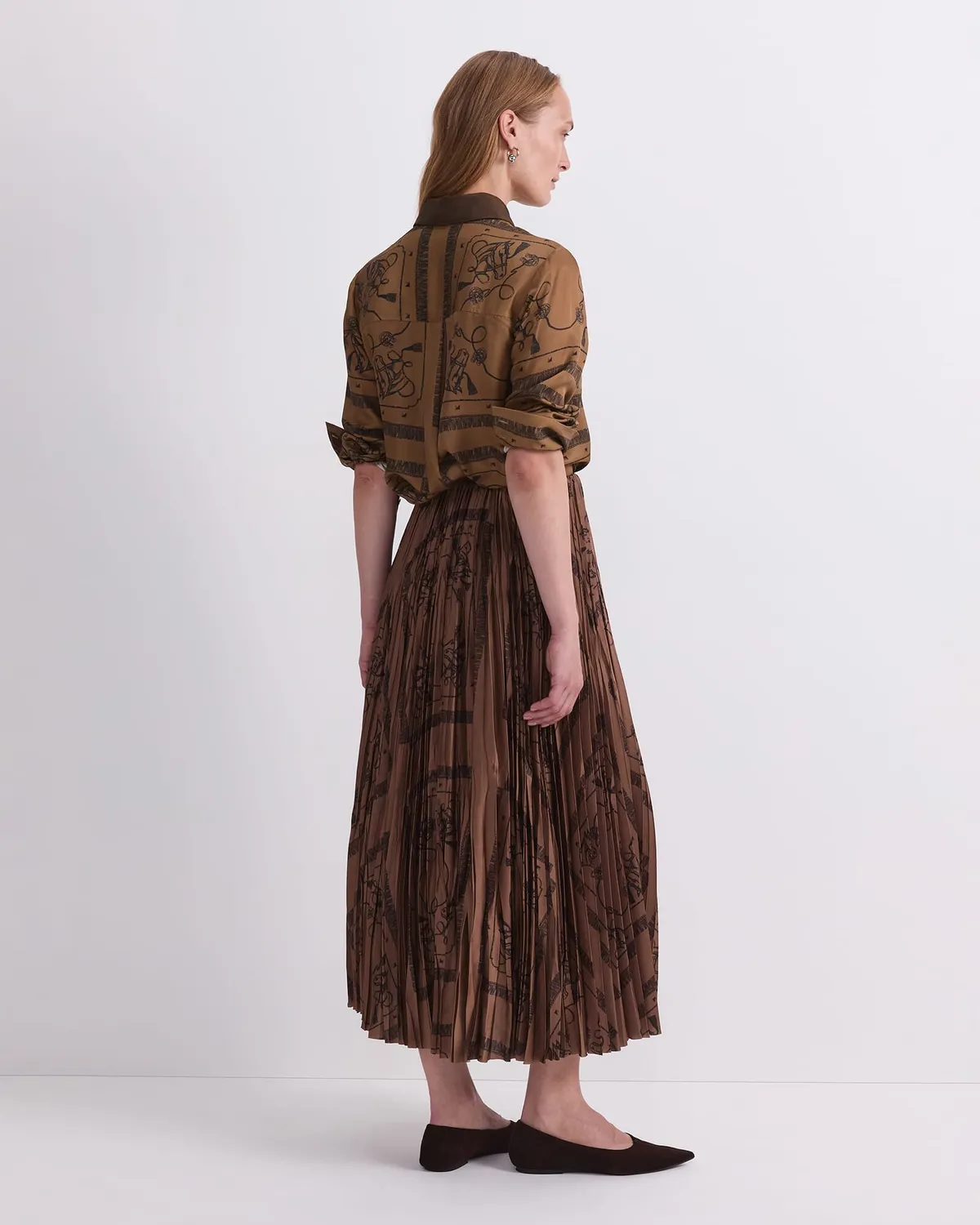 Sportscraft Sadie gonna midi plissettata fantasia