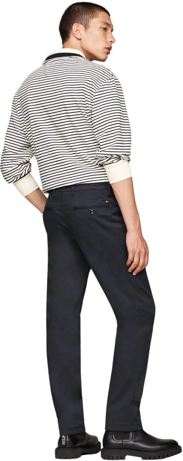 Tommy Hilfiger Denton Straight Leg chino uomo blu cotone elasticizzato