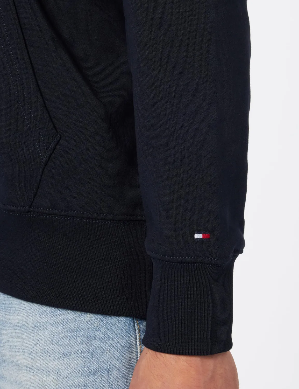 Tommy Hilfiger Regular Fit felpa uomo cappuccio cotone