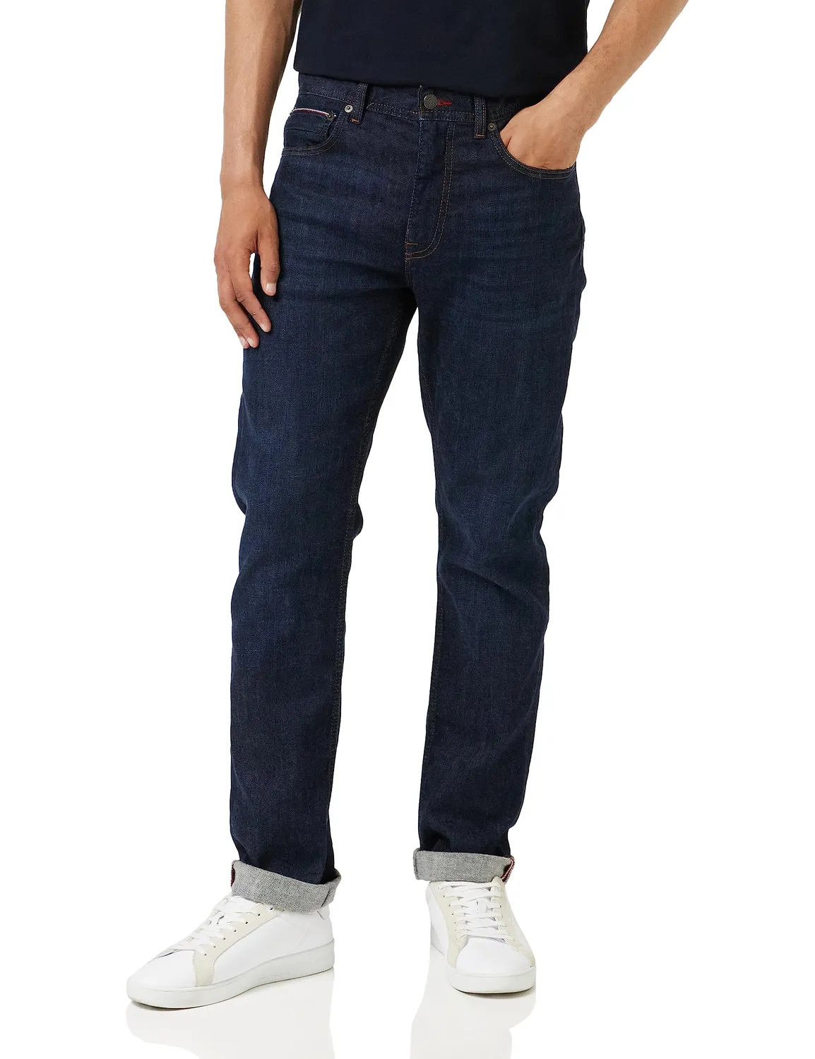 Tommy Hilfiger Regular Fit Jeans Uomo 36W/34L Indigo