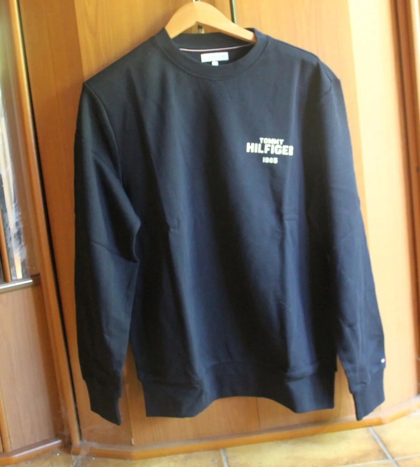 Tommy Hilfiger 1985 Felpa Uomo M Terry Girocollo Cotone