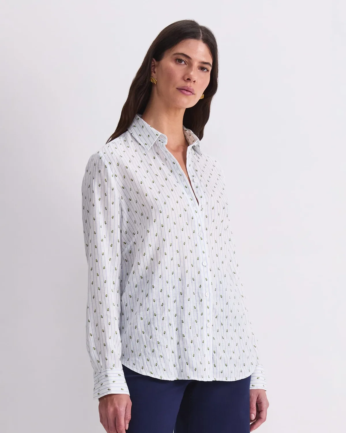 Sportscraft Hampton Stripe camicia donna lino