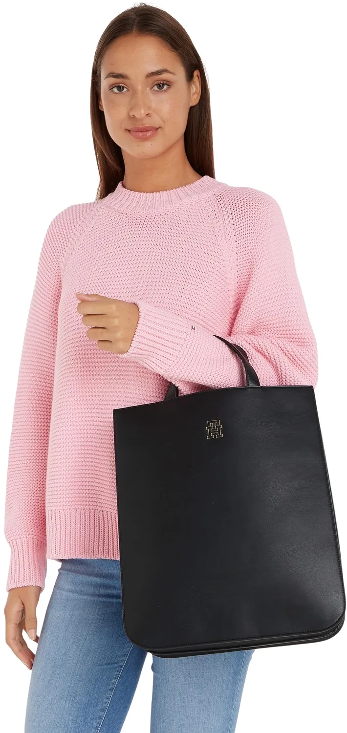 Tommy Hilfiger TH Chic Tote AW0AW15083 borsa donna nera