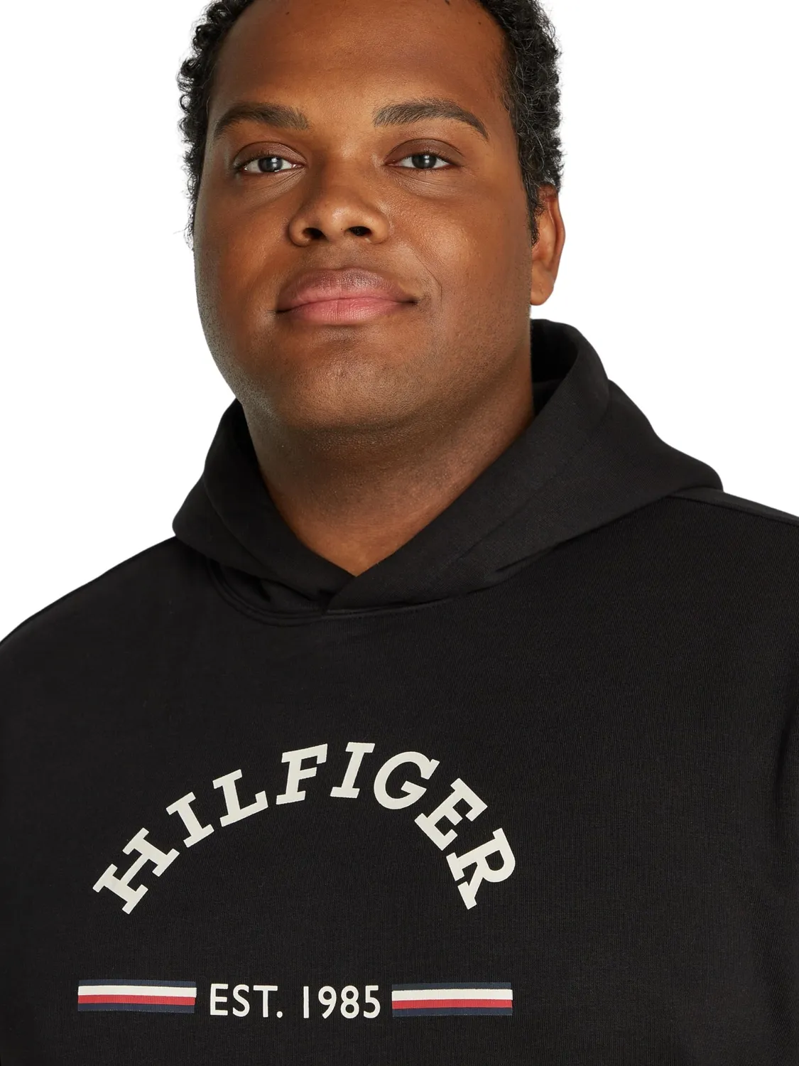 Tommy Hilfiger felpa cappuccio uomo 4XL pile taglie forti