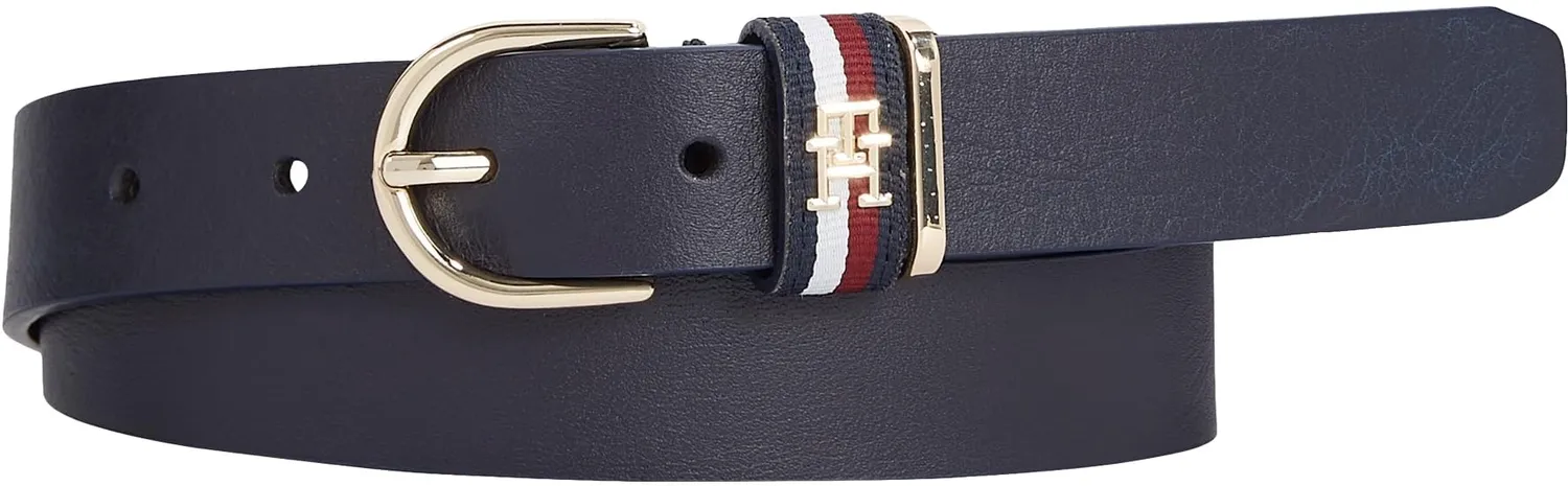 Tommy Hilfiger TH Timeless Corp cintura donna 85 blu fibbia TH