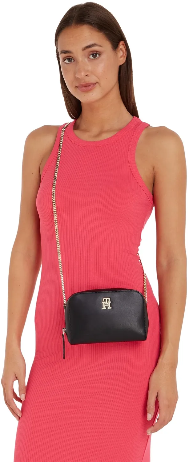 Tommy Hilfiger Feminine Crossover Borsa Tracolla Nera Piccola