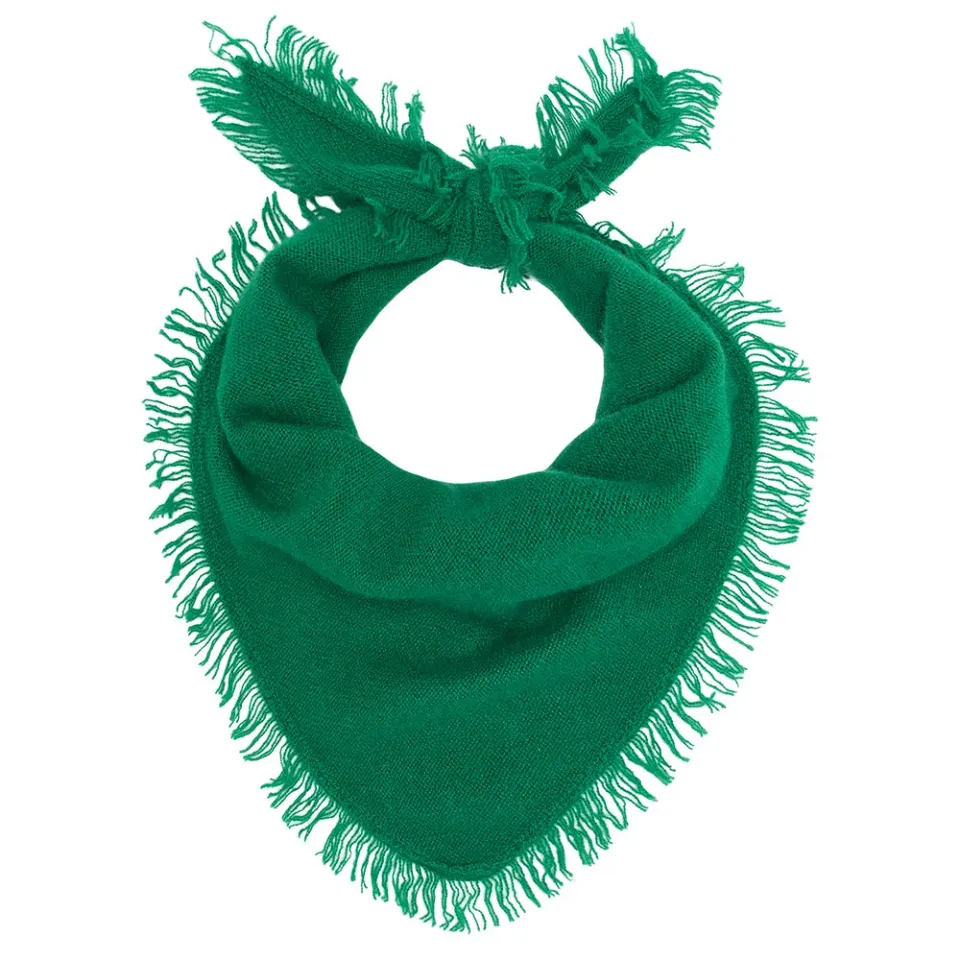 Jumper 1234 Distressed Triangle sciarpa verde cashmere