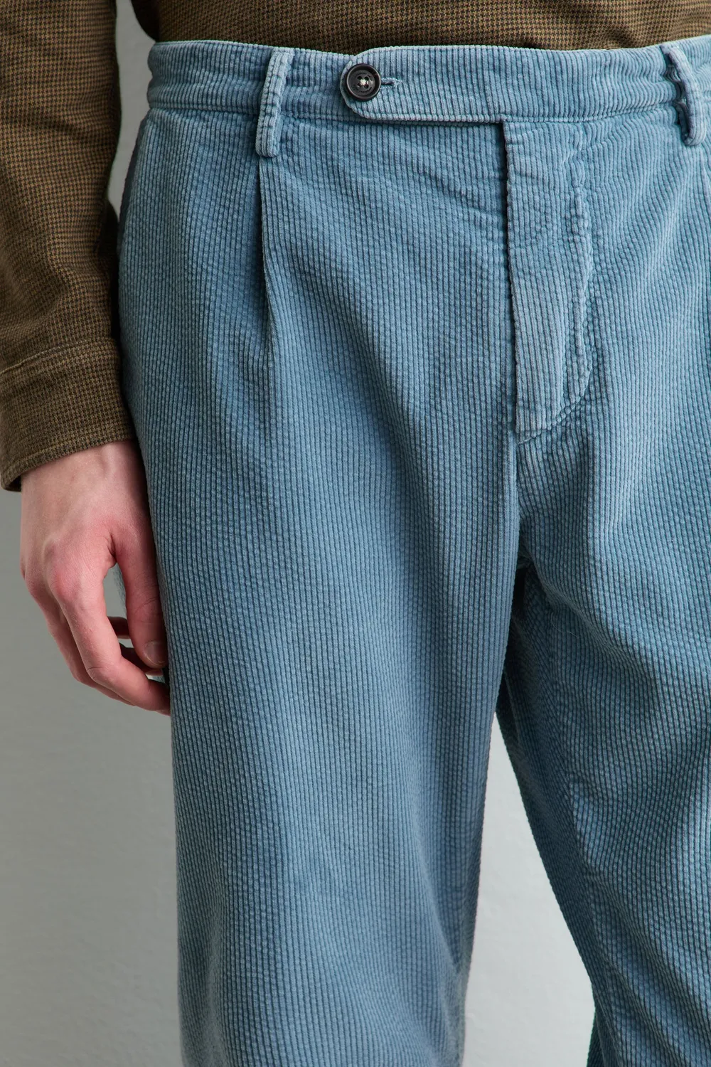 Massimo Alba Ionio2 pantaloni velluto air blue