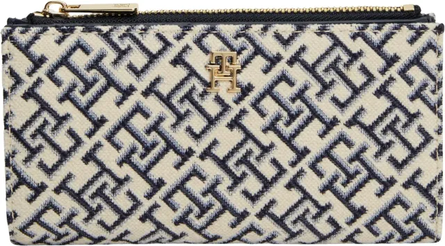 Tommy Hilfiger TH Icon AW0AW19003 Portafoglio Donna Blu Jacquard
