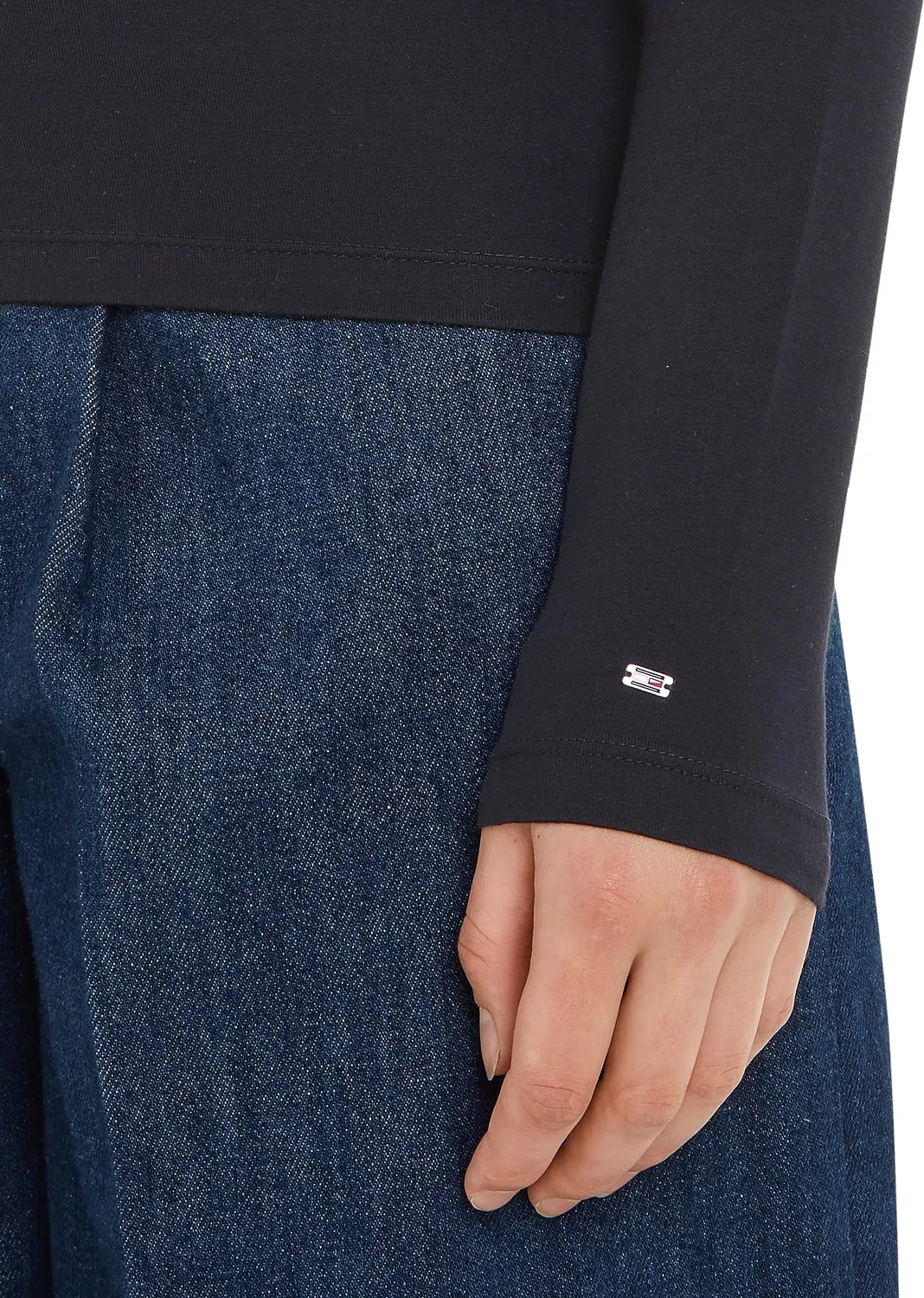 Tommy Hilfiger Slim Modern Basic maglia donna maniche lunghe