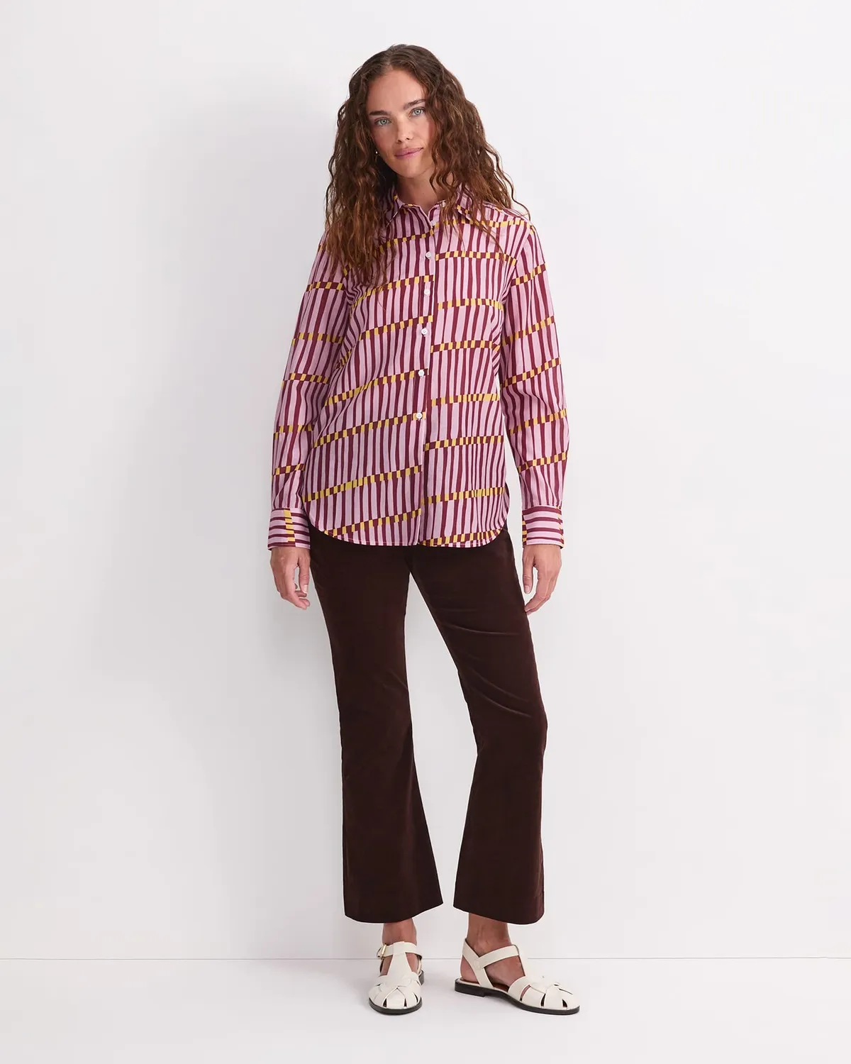 Sportscraft Rani camicia cotone seta fantasia geo