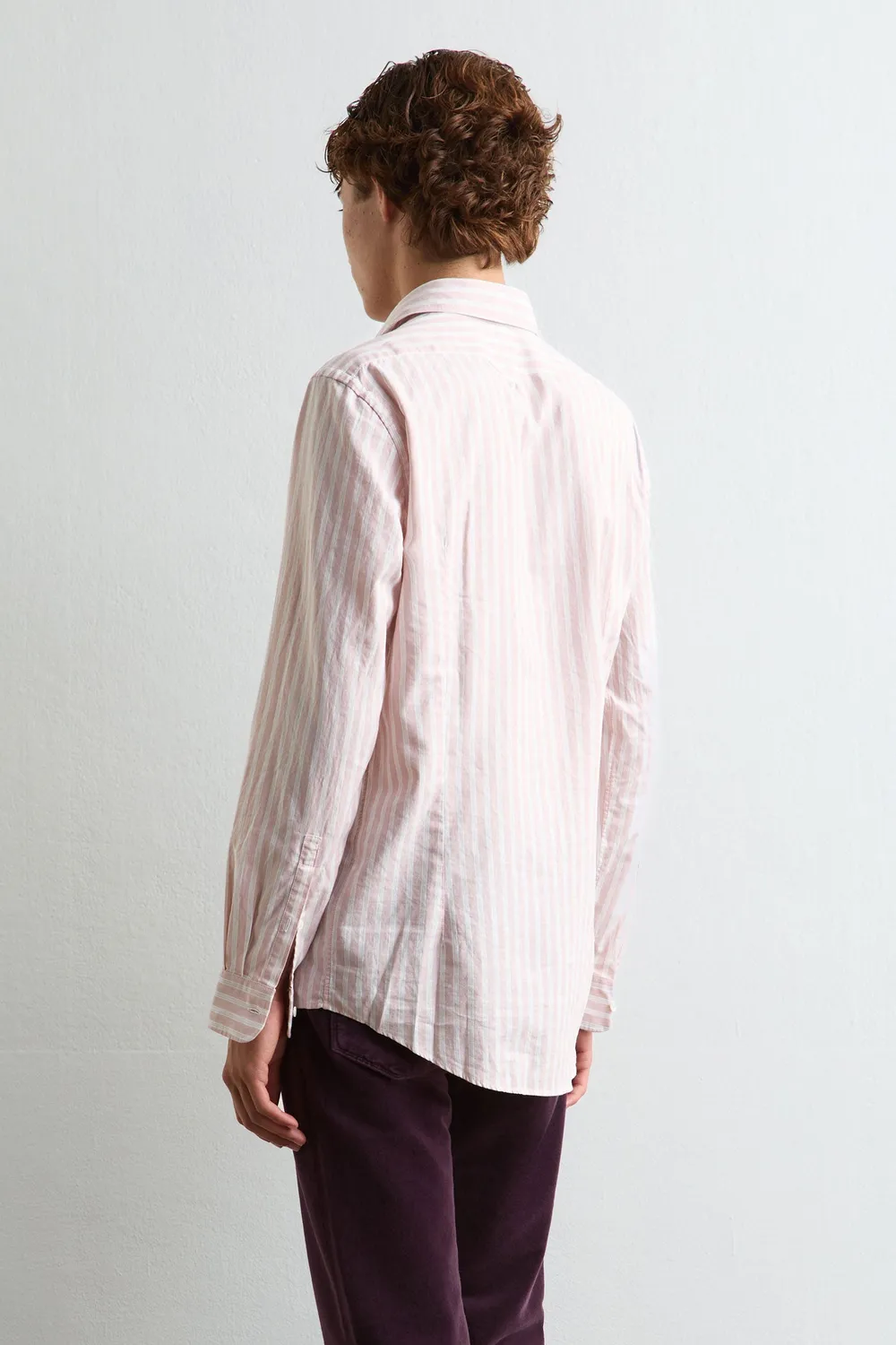 Massimo Alba Genova camicia uomo pink cotone regolare
