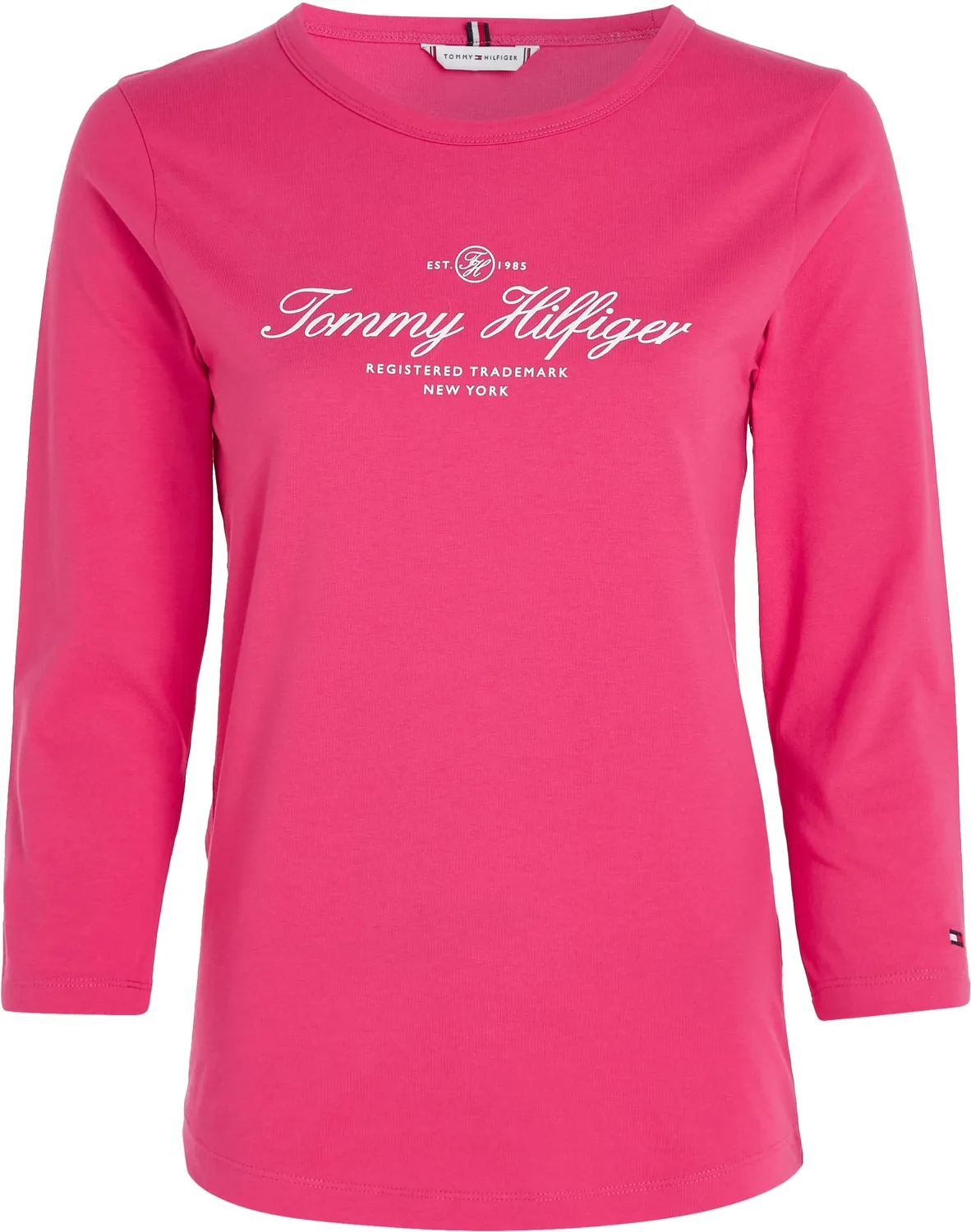 Tommy Hilfiger Open-Neck Basic maglia donna maniche lunghe