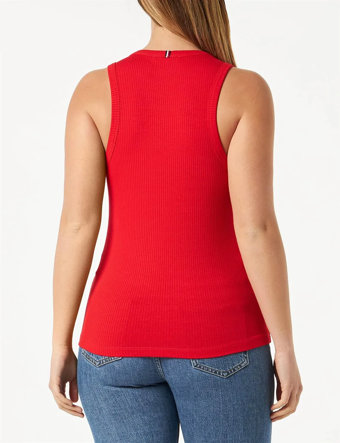 Tommy Hilfiger Rib Top Canotta Donna 3XL Elasticizzata