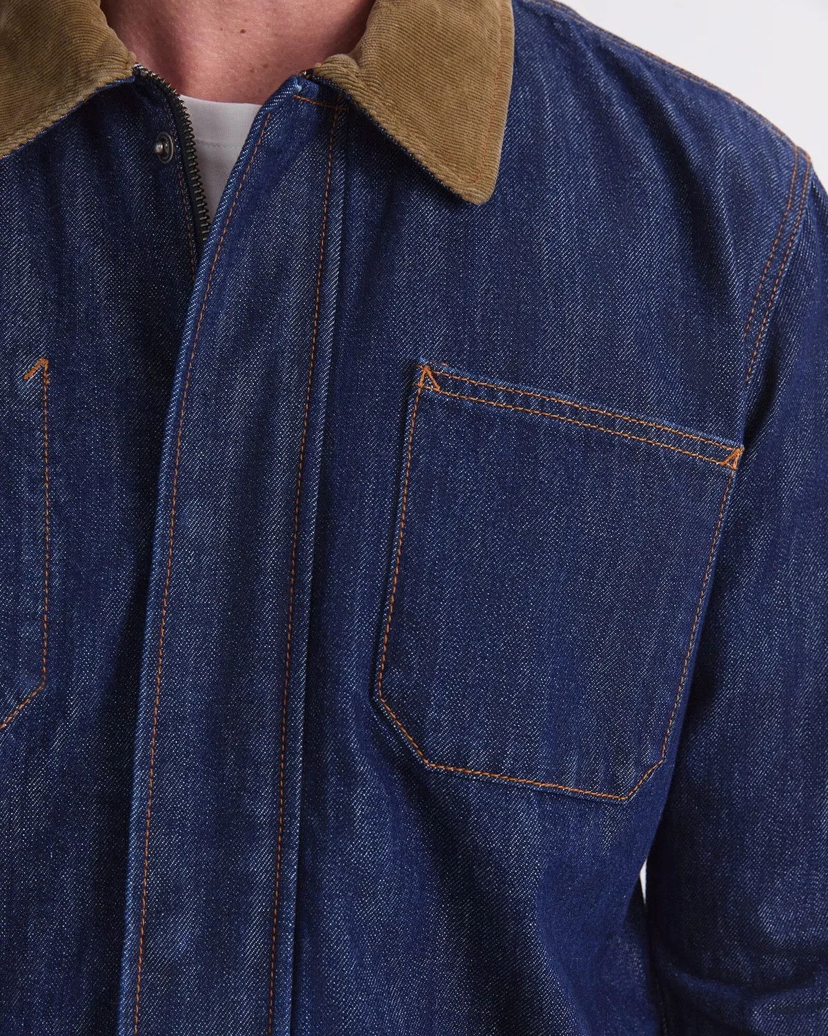 Sportscraft Denim Chore giacca uomo denim indaco