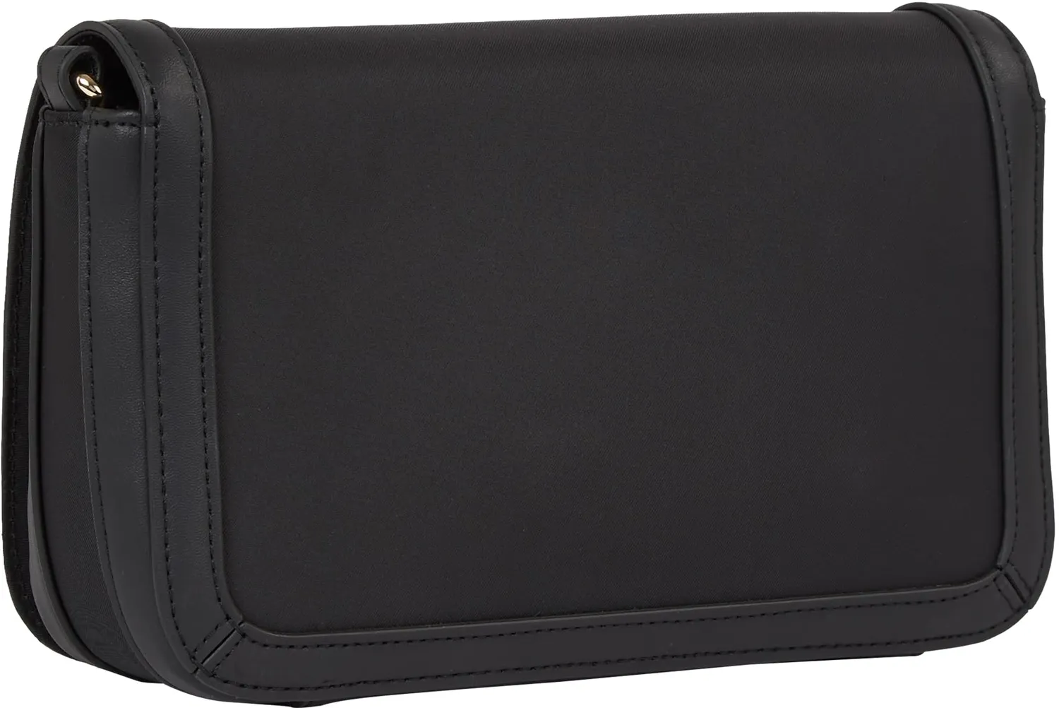 Tommy Hilfiger Essential Flap Crossover borsa donna nera piccola