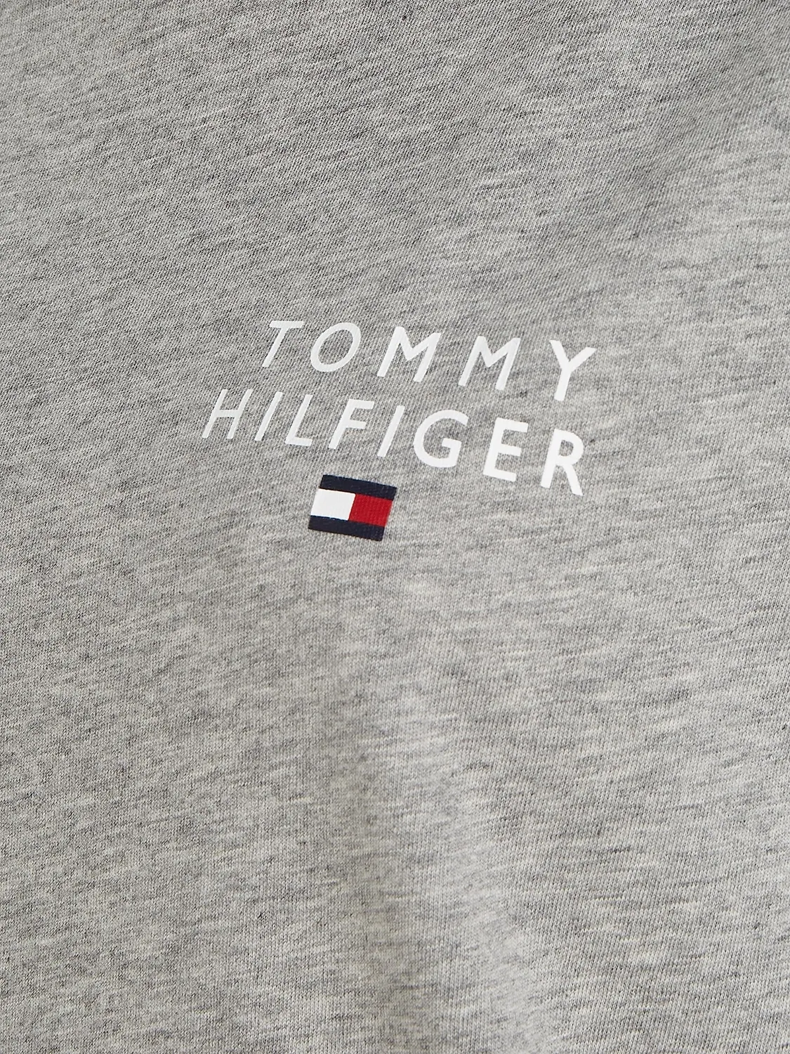 Tommy Hilfiger T-shirt Donna Scollo Rotondo Ancient White cotone