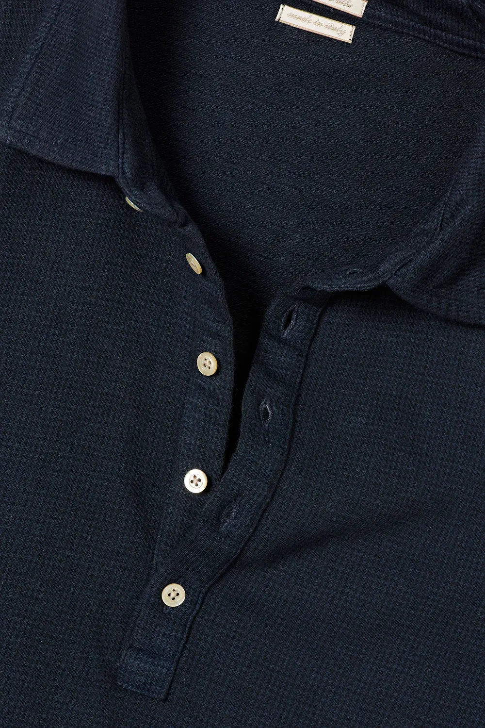 Massimo Alba Raya polo uomo dark blue cotone cashmere