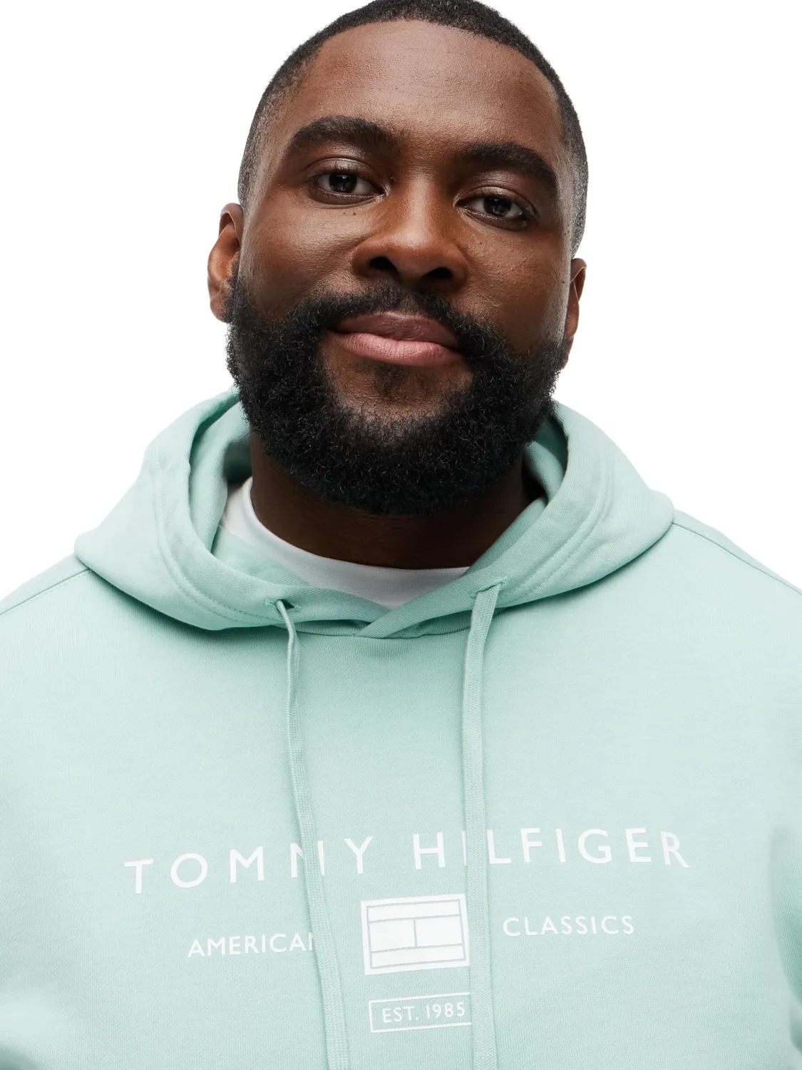 Tommy Hilfiger Brand Mono felpa uomo 2XL verde cappuccio