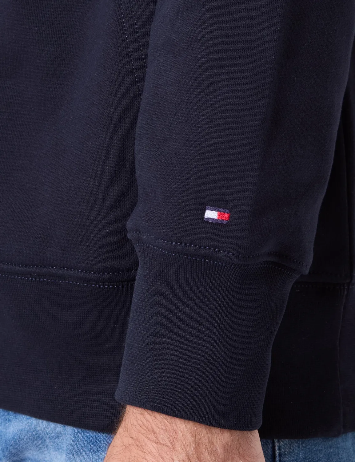 Tommy Hilfiger Regular Fit felpa uomo cappuccio cotone