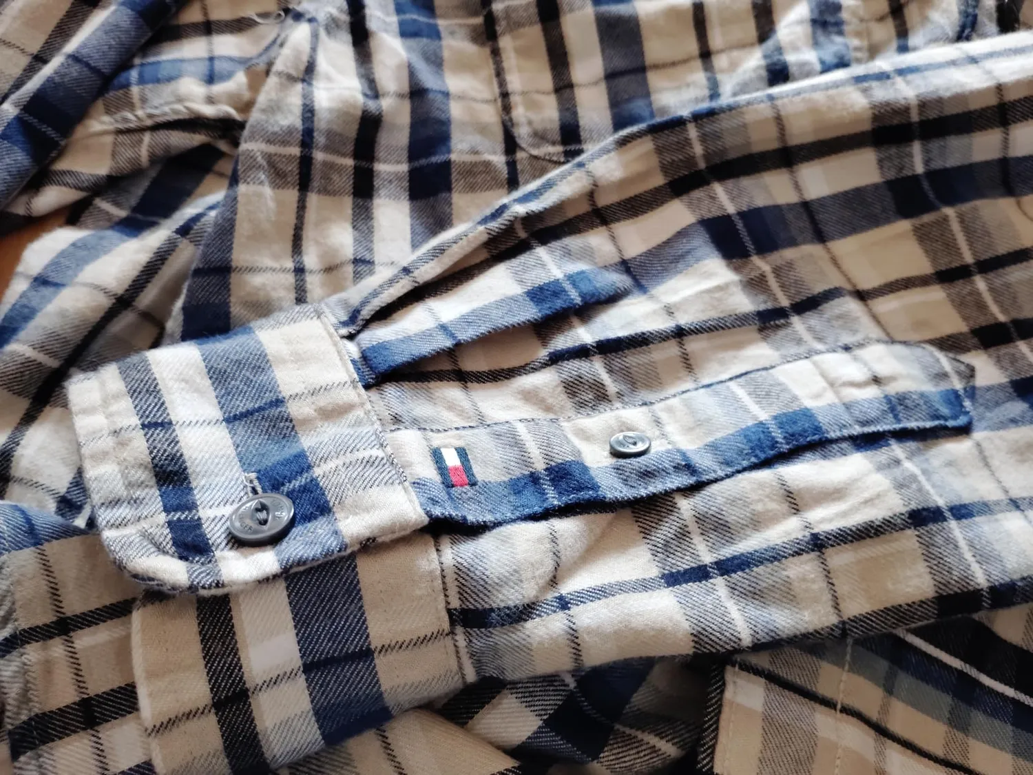 Tommy Hilfiger MW0MW44572 camicia uomo L flanella quadri