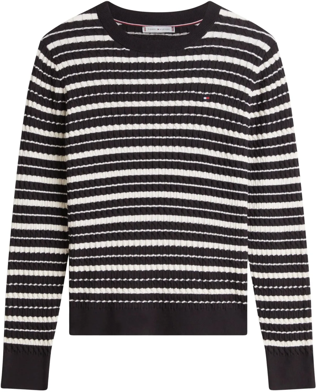 Tommy Hilfiger Cotton Cable Fine maglione donna cotone