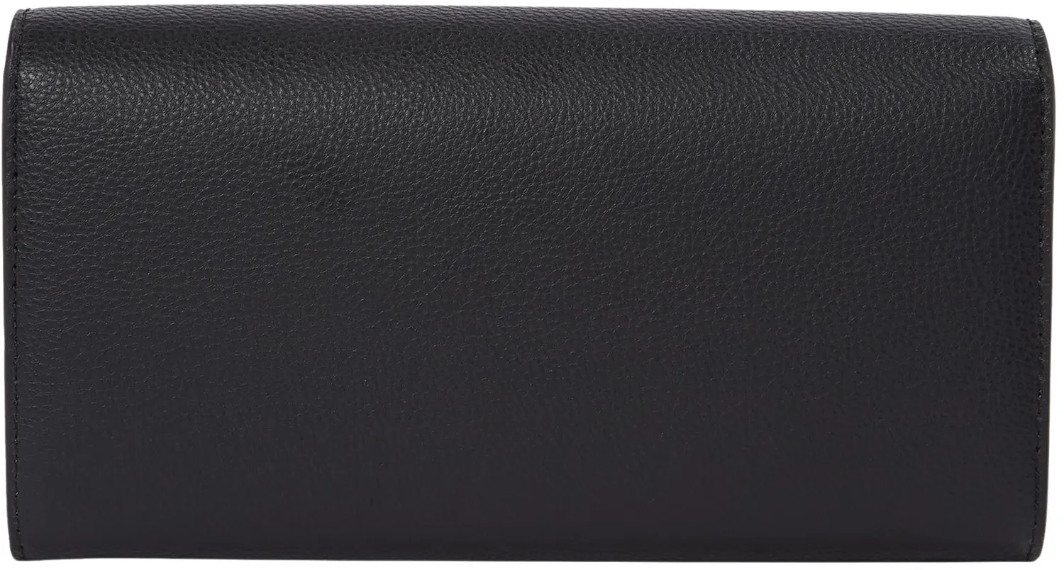 Tommy Hilfiger Legacy Flap portafoglio donna nero chiusura busta