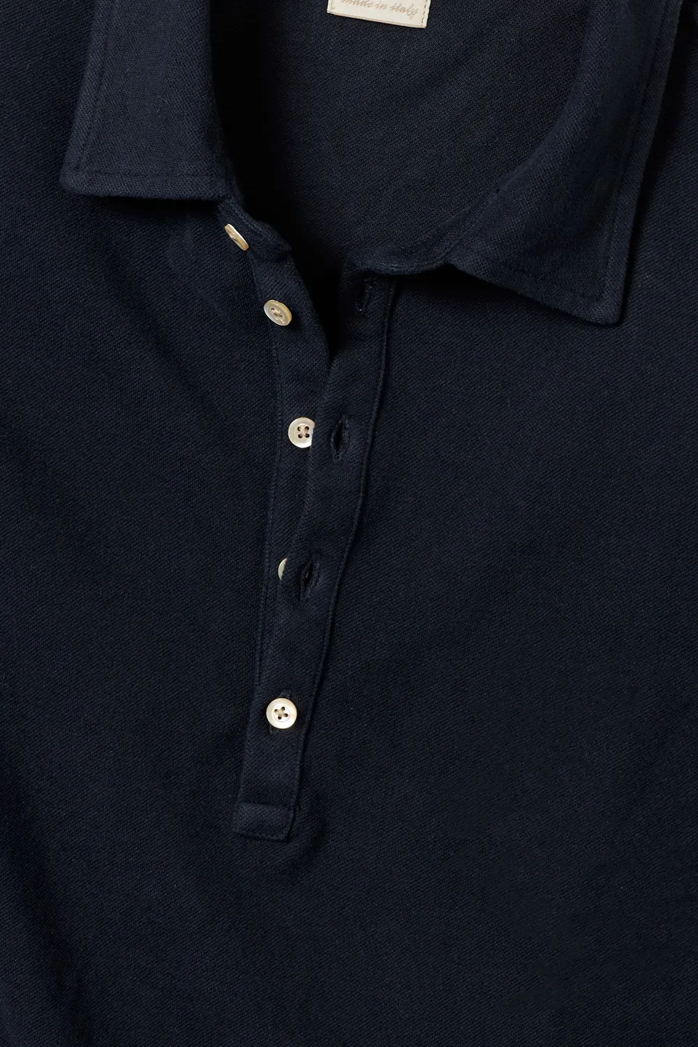 Massimo Alba Raya polo uomo blu scuro cashmere