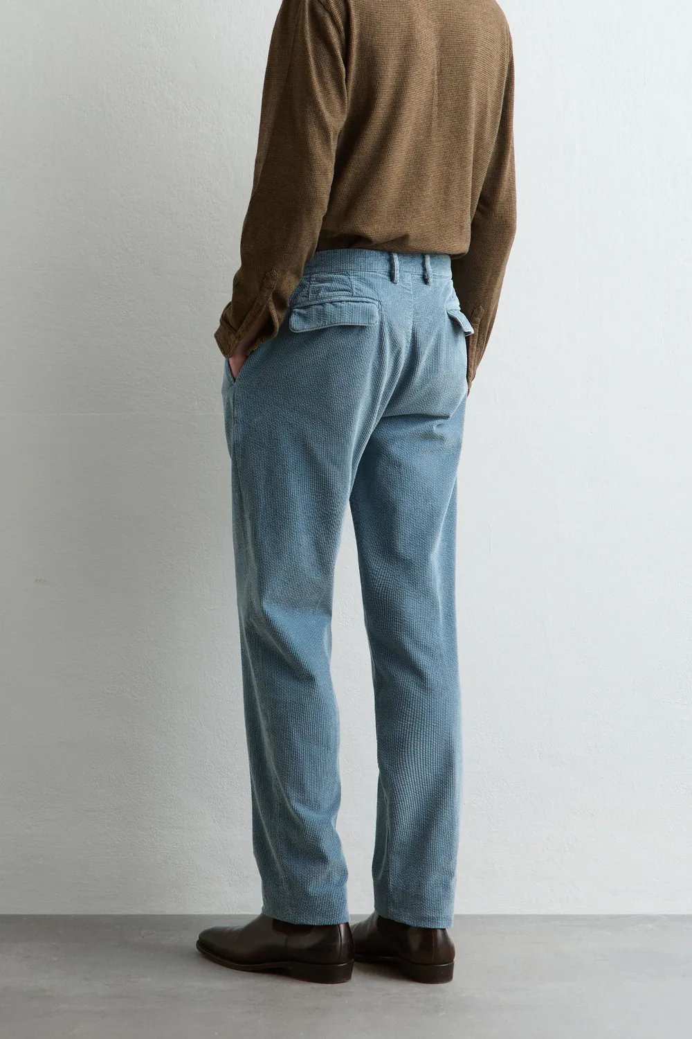 Massimo Alba Ionio2 pantaloni velluto air blue