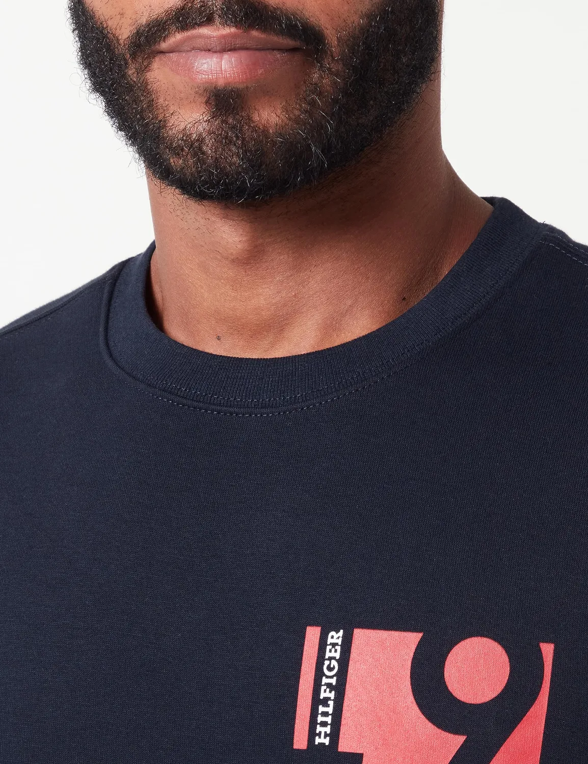 Tommy Hilfiger Chest Print Crewneck felpa uomo XXL blu