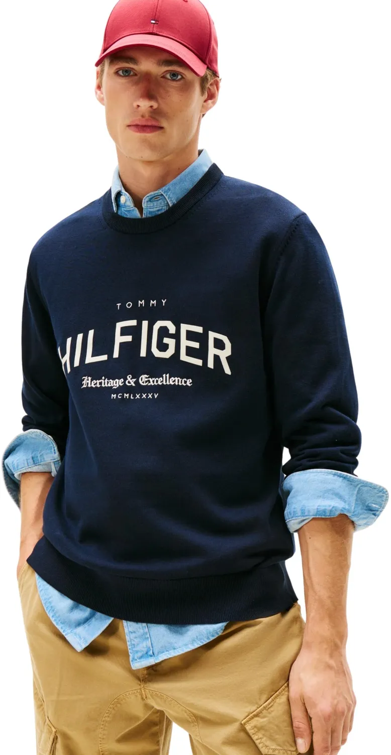 Tommy Hilfiger Brand Identity MW0MW40851 felpa Desert Sky