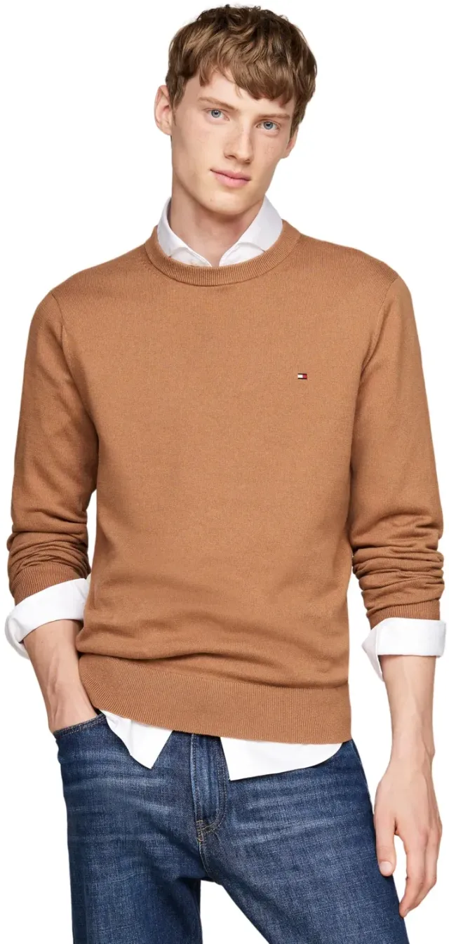 Tommy Hilfiger Crew Neck maglione beige 3XL girocollo