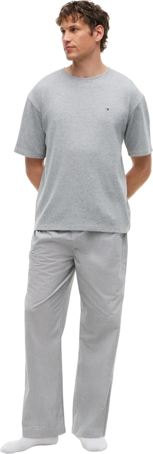 Tommy Hilfiger UM0UM03992 T-Shirt Waffle Uomo L Manica Corta