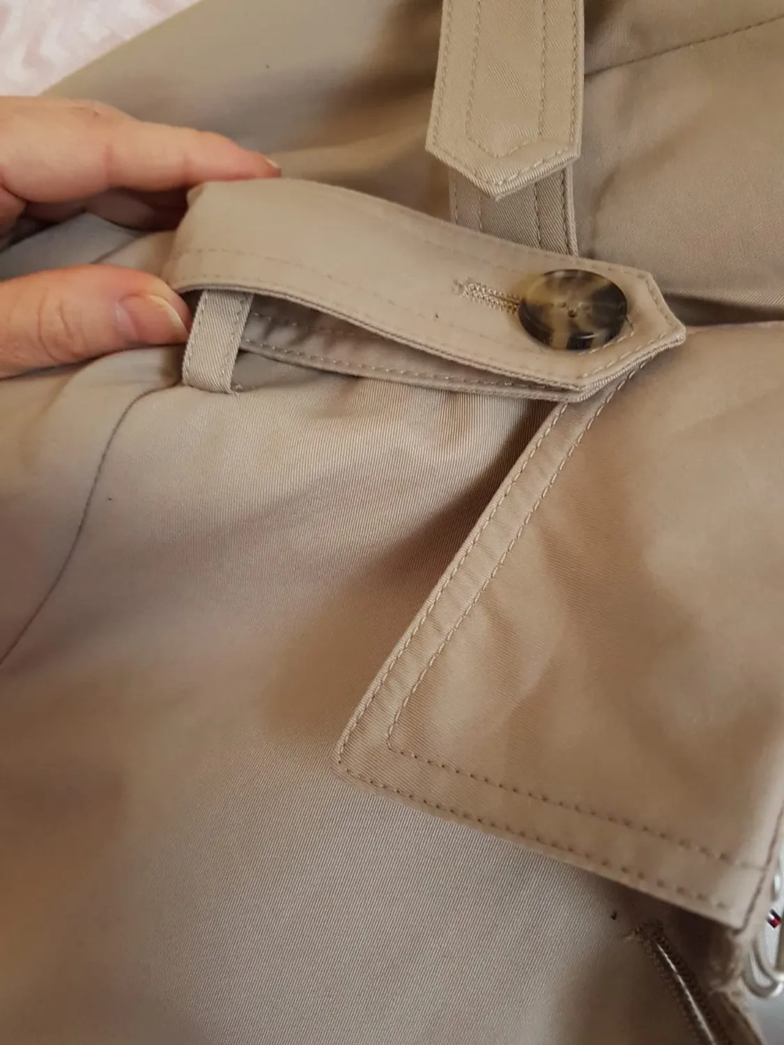 Tommy Hilfiger Heritage Trench Donna Single Breasted Beige